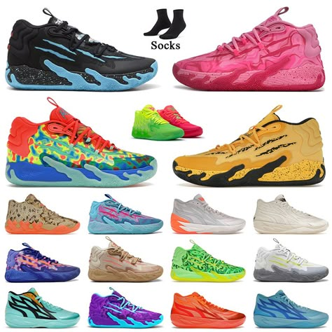 Lamelo Ball Shoes Mens Women Basketball Shoe MB.03 02 01 Not From Here 1 of 1 Trainers Wings Rick and Morty Chino Hills Buzz City GutterMelo Pink Blue Sports Sneakers Lamelo Ball Shoes Rick And Morty, Lamelo Ball Shoes, Ball Shoes, Futuristic Shoes, Michael Jordan Basketball, Women Basketball, Chino Hills, Michael Jordan Shoes, Lamelo Ball