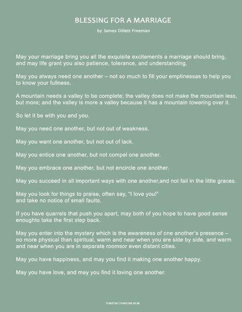 wedding readings, blessing for a marriage wedding readings, blessing for a marriage, blessing for a marriage by james dillett freeman, wedding readings, modern wedding readings, lighthearted wedding readings, free printable wedding readings Art Of Marriage, Marriage Blessing, The Art Of Marriage, Wedding Reading, Wedding Blessing, Words Of Appreciation, Wedding Readings, Cowboy Wedding, Iconic Weddings