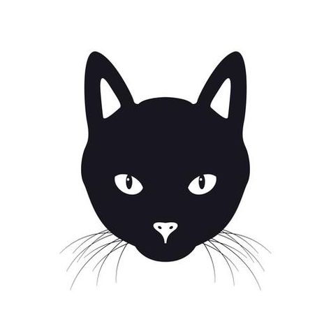 Cat Icon Black, Tiger Silhouette, Pets Wallpaper, Lion Silhouette, Silhouette Sketch, Black Cat Silhouette, Drawing Face, Cat Svg, Animal Symbolism