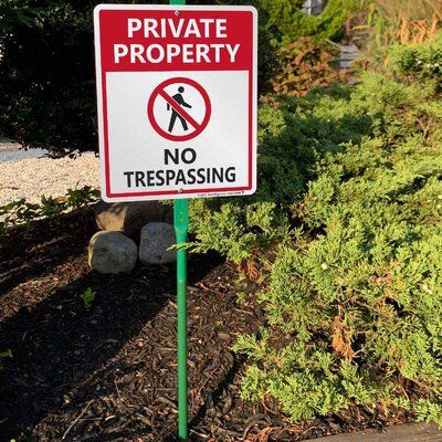 No Tress Passing Sign, Dr Visuals, Private Property Signs, Restrooms Signage, No Trespassing, Signage Signs, Streamer Dr, Retail Signs, Property Rights