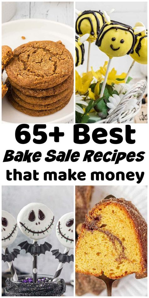 Over 65 Back to School Bake Sale recipe ideas. Easy, delicious treats perfect for fundraising. Sure to be a hit with kids and parents alike! Easy Pies For Bake Sale, Unique Bake Sale Treats, Store Bought Bake Sale Ideas, Halloween Bake Sale Ideas Fundraiser, School Bake Sale Ideas Fundraising, Bake Sale Pies, Creative Bake Sale Ideas, Bake Sale Ideas Fall, Bake Off Competition Ideas