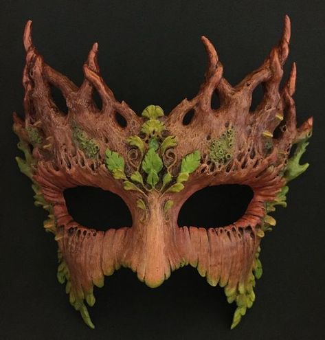 Dryad Costume, Cool Masks, Carnival Masks, Masks Art, Masks Masquerade, Beautiful Mask, Fantasy Costumes, Masquerade Mask, Masquerade Ball