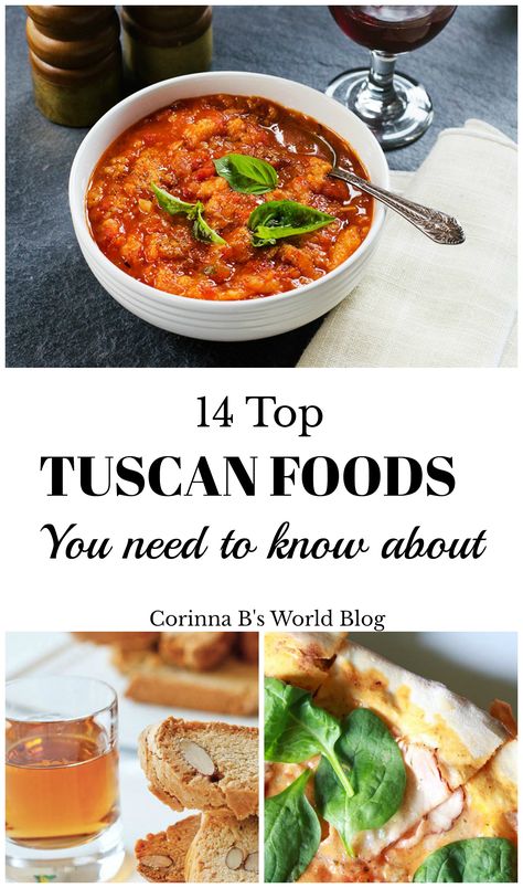 14 Top Foods In Tuscany You Need To Know About. Planning a trip to Tuscany? Here are 14 foods that are part of the Tuscan cuisine that you need to make sure you try while you're there. Number 8 and number 13 are my absolute favorites! . #traveltips #tuscany #tuscanstyle  #italy #Italytravel Tuscany Food, Tuscan Pasta, Tuscan Recipes, Italy 2023, Florence Travel, Recipes Authentic, Tuscany Travel, Italy Itinerary, Number 13