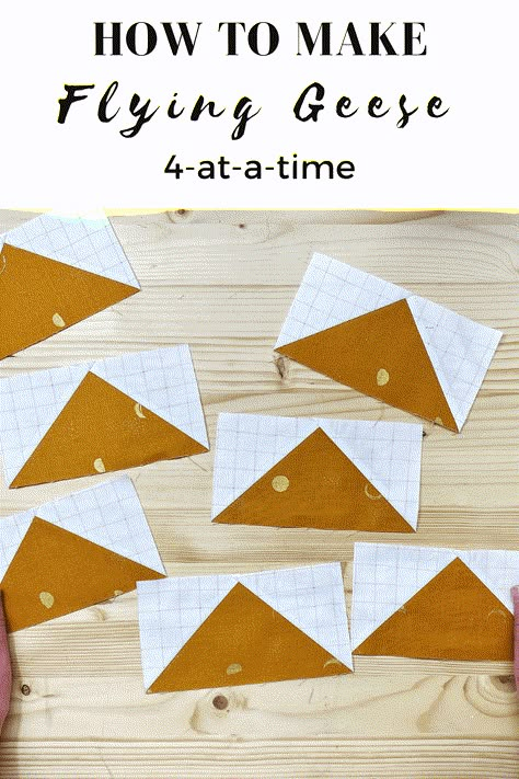 No Waste Flying Geese, Charm Quilts, Block Building, Flying Geese Quilt, Quilting Designs Patterns, Quilt Block Patterns Free, Charm Quilt, Half Square Triangle Quilts, Quilt Square Patterns