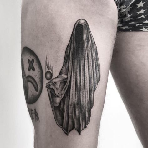 Cloaked Figure Tattoo, Tato Flash, Mum Tattoo, Lipstick Tattoos, Medieval Tattoo, Engraving Tattoo, Candle Tattoo, Ghost Tattoo, Flash Sheet