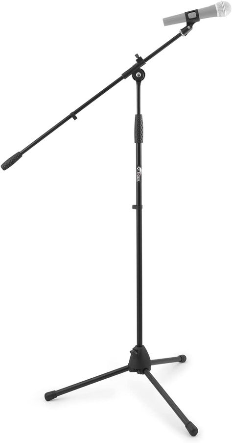 Tiger MCA68-BK Microphone Boom Stand, Mic Stand with Free Mic Clip - Black 2025 Wishlist, Stand Mic, Mic Stand, Books Library, Music Equipment, Microphone Stand, Height Adjustable, Musician, Guitar