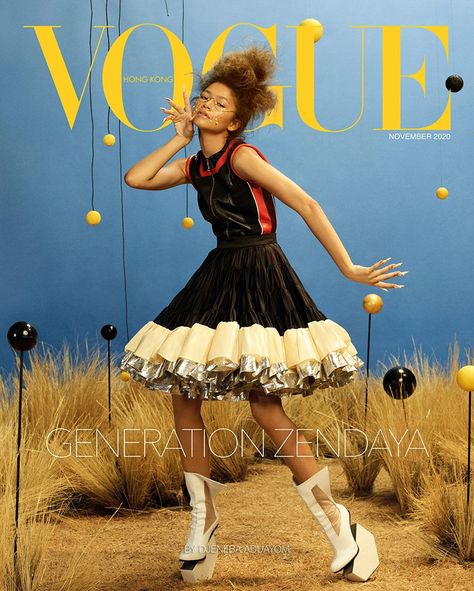 Zendaya is the Cover Star of Vogue Hong Kong November 2020 Issue Zendaya Photoshoot, K C Undercover, Cover Vogue, Vogue Poses, Vogue Hong Kong, Vogue Photography, Vogue Magazine Covers, Magazine Vogue, Zendaya Style