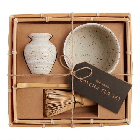 Speckled Ceramic Matcha Bowl and Whisk Tea Gift Set - v1 Matcha Set Gifts, Matcha Bamboo Whisk, Matcha Gift Ideas, Matcha Whisk Set, Making Matcha, Drying Stand, Matcha Tea Set, Kitchen Item, Matcha Set