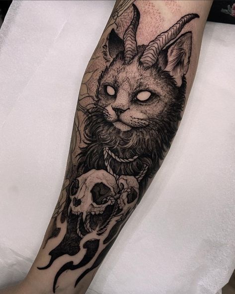 Gotik Tattoo, Shadow Tattoo, Magic Runes, Surreal Tattoo, Goth Tattoo, Black Cat Tattoos, Wicked Tattoos, Scary Tattoos, Creepy Tattoos