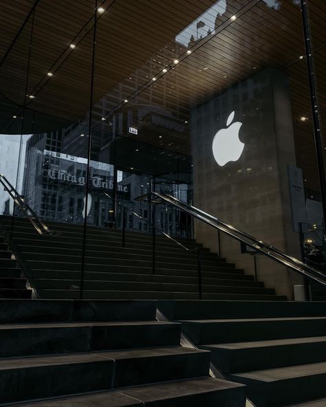 Dark Apple Aesthetic, Apple Store Aesthetic, Chicago Aesthetic, Mac Wallpaper, Gif Pictures, Apple Store, Apple Wallpaper, Stick Figures, Car Wallpapers