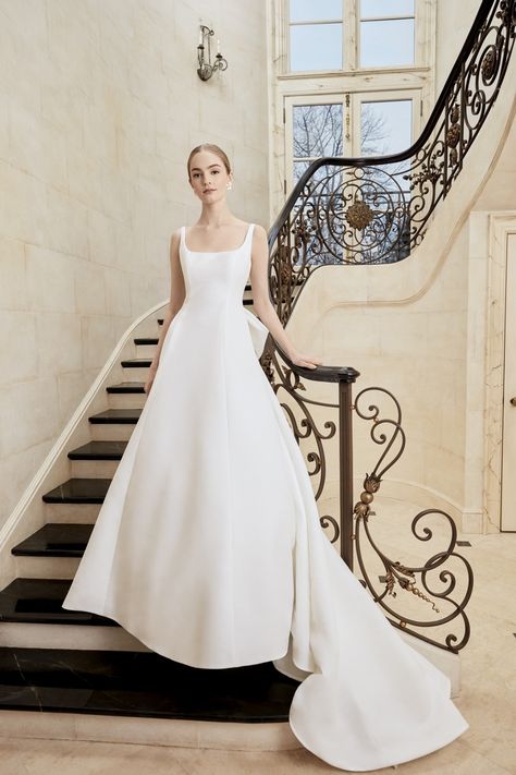 Sareh Nouri - Parker | Sareh Nouri Sareh Nouri Wedding Dress, Sareh Nouri Bridal, Sareh Nouri, Bow Wedding Dress, White Wedding Dress, Modest Wedding, Modest Wedding Dresses, A Line Gown, Spring 2023