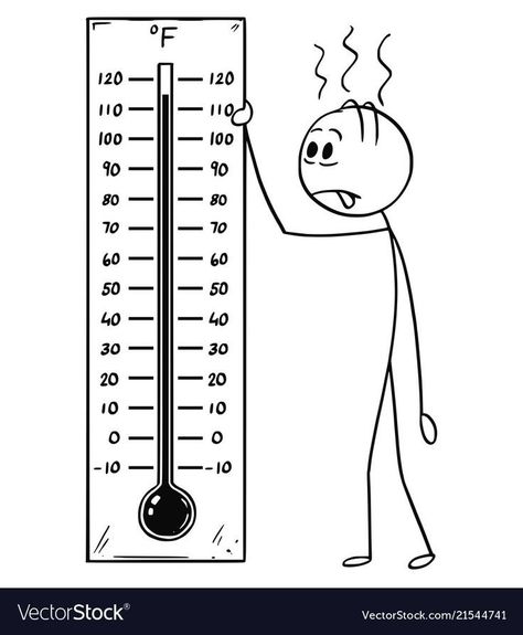 How To Draw A Thermometer, Thermometer Drawing, Heat Drawing, Thermometer Illustration, Stick Men Drawings, Stick Drawings, Stick People, Stick Figure Family, Stick Figure Drawing