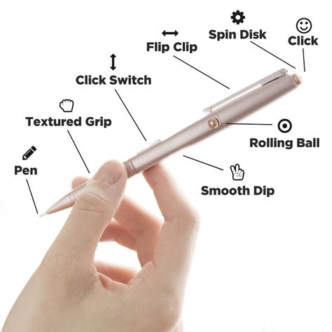 We have created a fidget toy that is disguised as a pen. The first of its kind with 7 different features to let you fidget discreetly. Fidget Pen, Fidget Tools, Figet Toys, Cool Fidget Toys, Fidget Cube, Sensory Room, Fidget Toy, A Pen, Cool Inventions