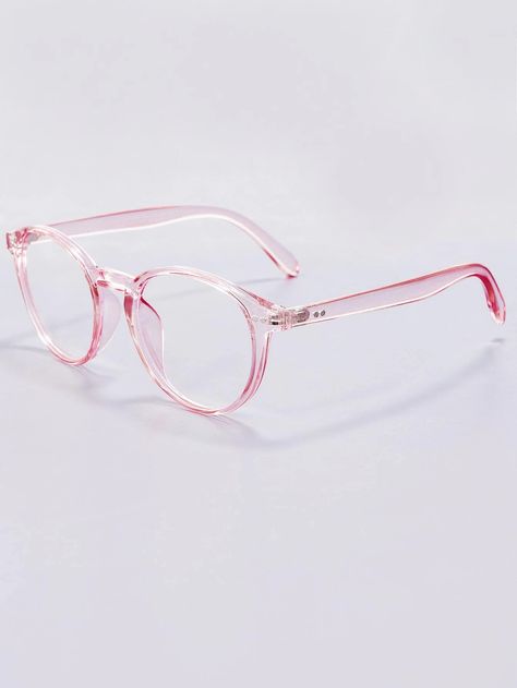 Cute Blue Light Glasses, Pink Clear Glasses, Clear Pink Glasses, Abby Aesthetic, Pink Glasses Frames, Cute Glasses Frames, Glasses Ideas, Glasses Frames Trendy, Fancy Glasses