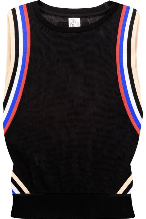 P.E NATION Off Racing Paneled Mesh And Striped Cotton Tank. #p.enation #cloth #tank P E Nation, Pe Nation, Sport Wear, Athletic Wear, Brand Identity, Athleisure, Athletic Tank Tops, Vision Board, On Sale