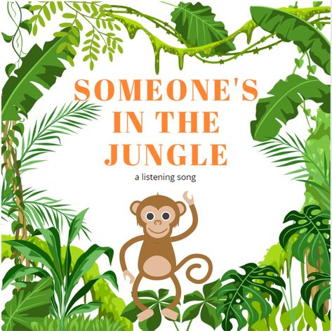 Jungle Circle Time Activities, Jungle Animals Preschool, Preschool Circle Time Activities, Circle Time Games, Listening Games, Preschool Music Activities, Jungle Music, Daycare Themes, Music Camp