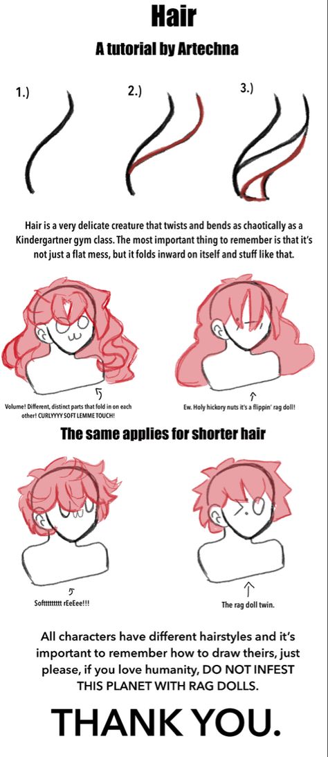 Hairstyles That Cover One Eye Drawing, Bushy Hair Drawing, Art Tips For Hair, Puffy Hairstyles Drawing, How To Draw Hair Tips, Hair Tuts Drawing, How To Draw Frizzy Hair, Tips On Drawing Hair, Straight Bangs Drawing