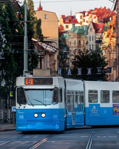 Tram in Haga, Gothenburg Copenhagen Vibes, Vertical City, 2024 Goals, Gothenburg Sweden, Uni Life, Public Transportation, Gothenburg, Mandolin, Places Around The World