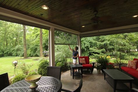 Using the Space Under Your Second Story Deck. - Stoett Retractable Screen Porch, Patio Screen Enclosure, Retractable Patio Screens, Patio Under Decks, Screen Patio, Second Story Deck, Retractable Screens, Under Deck, Living Pool