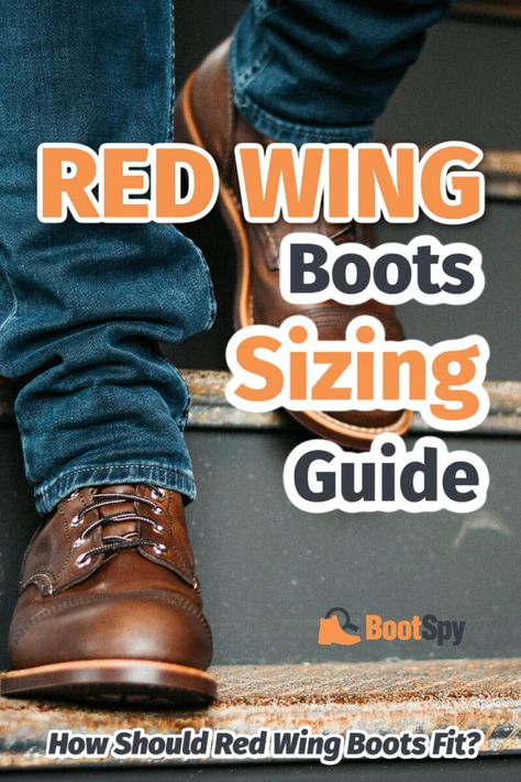 I own several pairs of Red Wings and I've spoken to many brand reps. Learn exactly how Red Wing boots should fit so you can get the right size the first time. Red Wing Outfit, Red Wings Boots, Red Wing Iron Ranger, Iron Ranger, Red Wind, Wing Boots, Boots Fit, Shoe Stretcher, Red Wing Boots