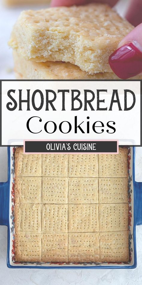 This classic shortbread recipe buttery, delicious, and made with just 5 simple ingredients. If you're looking for Christmas cookie recipes, or traditional Scottish recipes, you have to try this traditional shortbread recipe. Traditional Scottish Shortbread, Traditional Shortbread Recipe, Best Shortbread Cookie Recipe, Easy Shortbread Cookie Recipe, Shortbread Recipe Easy, Scottish Shortbread Cookies, Best Shortbread Cookies, Christmas Shortbread, Shortbread Recipe