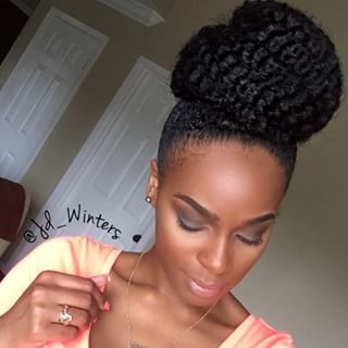 Wrapping Marley hair around your bun will add fun texture. | 15 Super Easy Protective Styles That Anyone Can Do Natural Hair Bun Styles, Marley Hair, Braided Bun Hairstyles, Hair Buns, Natural Hair Updo, Big Chop, Afro Hair, Natural Hair Inspiration, Natural Wedding