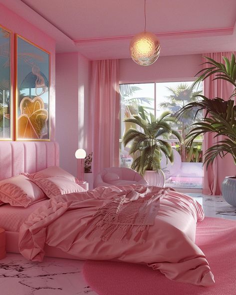 [AI] 80s cotton candy haven 🩷 Get your wall posters on liminaldestinations.com (link in bio!) • • • • (AI images — MJ 6) #80sinterior #1980sinterior #80saesthetic #1980s #80svibes #80snostalgia #80sdecor #80s #vintage #interiordesign #homedecor #luxuryhomes 80s Decor Aesthetic, 80s Miami Bedroom, 80s Post Modern Bedroom, 80s Inspired Room, 80s Home Aesthetic, 80’s Bedroom, 80’s Room, 1980s Bedroom, 80s Apartment