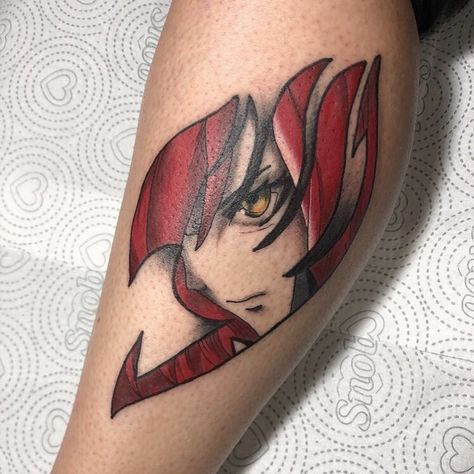 Erza Tattoo, Fairy Tail Tattoo Ideas, Gaara Tattoo Ideas, Gaara Tattoo, Fairy Tail Tattoo, Cool Tattoo Ideas, Tail Tattoo, Il Re Leone, Design Cool