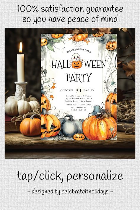 Printable Halloween Invitations, Drink Up Witches, Invitation Halloween, Halloween Family, Halloween Invitation, Halloween Party Invitation, Halloween Party Invitations, Spooky Pumpkin, Pumpkin Theme