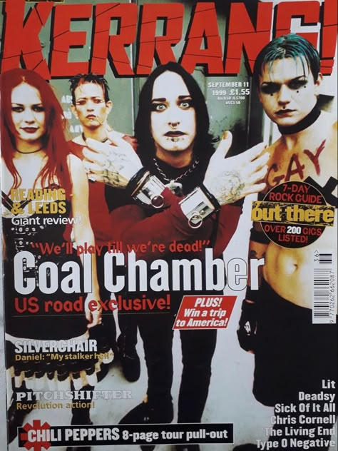 Coal Chamber Poster, Punk Rock Wallpaper, Coal Chamber, Metal Albums, Metal Magazine, Cool Magazine, Win A Trip, Pretty Images, Music Magazines