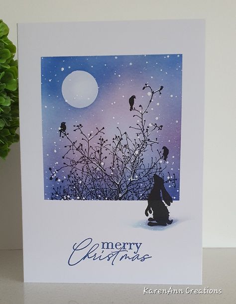 Stamped Watercolor Cards, Distress Oxide Christmas Cards, Lavinia Winter Cards, Card-io Christmas Cards, Silhouette Christmas Cards, Lavinia Stamps Cards Fairies, Rabbit Cards Handmade, Brushos Cards, Lavinia Stamps Christmas Cards