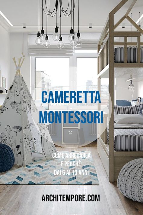 Dal letto, all’armadio fino alla scrivania ecco una guida pratica per l’arredo della camera da letto dei propri figli. L’arredo Montessori aiuta i bambini e le bambine ad approcciarsi alla vita in maniera pratica e dare a loro il giusto spazio privato per la loro zona notte. Montessori, Home Decor Decals, Home Decor, Home Décor