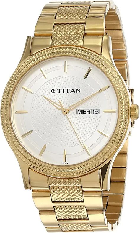 Titan Watches for men Gents Watches, Gold Watch Men, Watch Display, Power Dressing, Go To Work, Fossil Watches, Watch Movement, Stainless Steel Watch, Men's Watch