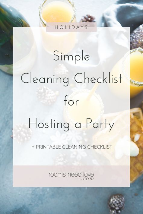 House Party Checklist, Party Cleaning Checklist, Clean White Canvas Shoes, Dinner Party Checklist, Remove Oil Stains From Clothes, Holiday Cleaning Checklist, Simple Cleaning Checklist, Football Party Snacks, Hosting A Party