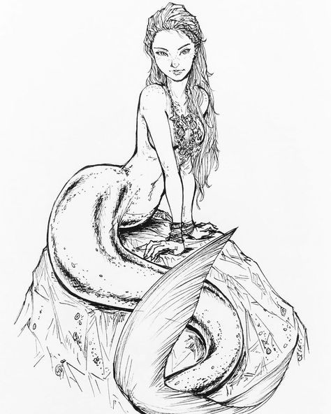 Crosslyn Mermaid’s Instagram profile post Realistic Mermaid Drawing, Mermaid Outfit Ideas, Mermaid Template, Outfit Ideas Drawing, Mermaid Drawing, Realistic Mermaid, Mermaid Pose, Tattoo Outline Drawing, Mermaid Drawings