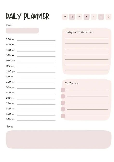 Looking for the best free weekly planners and journals? In this post are 35 beautiful and minimalist daily printable planners for organization. Easy to download and share with friends! Planner inspiration for creatives and planners for work! Routine Planner Free Printables, Planner Minimalista, Weekly Planner Free Printable, Daily Planner Printables Free, Free Printable Planner, Daily Printable, Weekly Planner Free, Online Planner, Weekly Planners