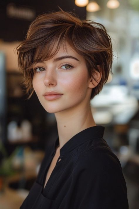 22 Stunning Hairstyles For Growing Out Bangs Growing Out Bangs, Shaggy Hair, Shag Haircuts, Hair Inspiration Short, Style Goals, Hair With Bangs, Shag Haircut, Short Wavy, Pixie Haircuts