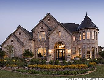 Not everyone's falling victim to the housing slowdown.. including this gorgeous home outside of Dallas! Toll Brothers, Home Exteriors, Dream Home Ideas, Dream House Exterior, Big Houses, House Goals, My Dream House, Brick House, Pretty House