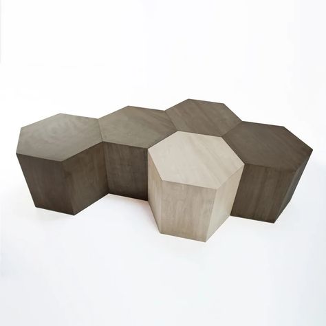 Urbia Mixx Pebble Coffee Table Wood Block Coffee Table, Block Coffee Table, Modular Furniture System, Hexagon Table, Sunshine Homes, Honeycomb Shape, Coffee Table Size, Coffee Table Wayfair, Table With Storage