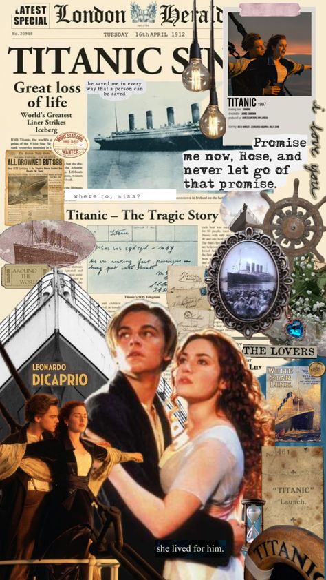 #movie #titanic #wallpaper #vibes #titanicaesthetic #titanicship #movieboard #vibesaesthetic #aestheticwallpaper Black 90s Movies Aesthetic, Titanic Wallpaper, Titanic Leonardo Dicaprio, Leo And Kate, Basketball Diaries, Wallpaper Vibes, Titanic Ship, Young Leonardo Dicaprio, Titanic Movie