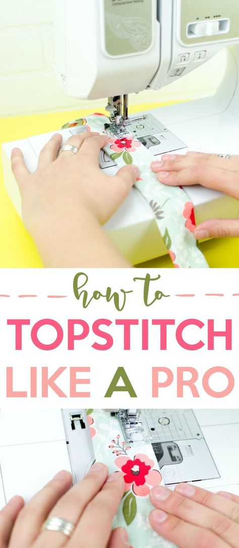 Let’s talk about topstitching! learning how to topstitch like a pro will allow you to make super professional and high-quality sewing projects. This post is mostly for people just learning how to sew and looking for sewing for beginners content but even if you are a seasoned sewist, there are probably a few tips and tricks in here that you could benefit from. Fat Quarter Projects, Sew Ins, Beginner Sewing Projects Easy, Leftover Fabric, Sewing Projects For Beginners, Sewing Skills, Love Sewing, Sewing Tips, Sewing For Beginners