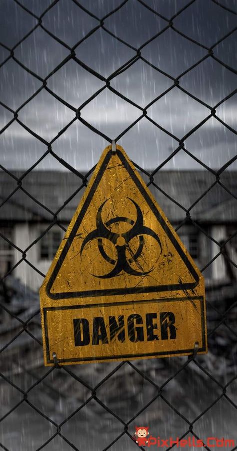 Danger Sign Biohazard Nuclear Art, Wallpapers For Iphone 12, Thailand Art, Apocalypse Art, Ipad Background, Wallpapers For Iphone, Army Wallpaper, Post Apocalypse, Chernobyl