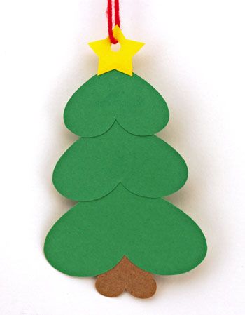 A fun and easy heart paper Christmas tree ornament, add simple or lavish decorations for many unique trees. Storefront Windows, Kite Making, Kite Designs, Heart Paper, Christmas Craft Projects, Christmas Paper Crafts, Paper Christmas Tree, Christmas School, Christmas Hearts