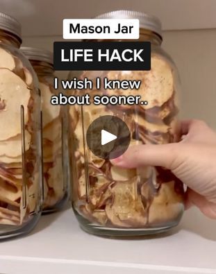 Mason Genie Mason Jar Storage Ideas, Dry Canning, Mason Jar Storage, How To Cut Avocado, Jar Food, Instant Potatoes, Cookie Storage, Storage Tips, Food Saver