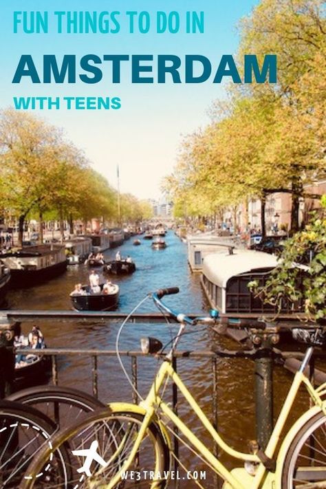 Fun things to do in Amsterdam with teens from museums to concerts to food tours. A perfect guide for planning your family travel to Amsterdam. #amsterdam #travelwithteens #familytravel Things To Do In Amsterdam, To Do In Amsterdam, Visit Amsterdam, European Destination, Netherlands Travel, Amsterdam Travel, Amsterdam City, Voyage Europe, Europe Vacation