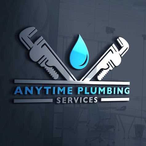 Plumbing Services Logo Design | Plumbing Company Logo | Plumber Logo | Plumber Design | Wrench Logo | Plumbing Business Logo | Water Drop Plumbing Logo Design Ideas, Plumber Logo Design, Logo Plumbing, Plumber Logo, Plumbers Logo, Plumbing Logo Design, Plumbing Business, Services Logo Design, Law Logos Design