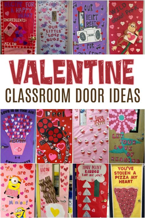 These adorable Valentine Classroom Door Ideas will help spread the love all around the school this year. So get your doors ready for Cupid's favorite day! Prek Valentine Door Decorations, Valentines Door Decorations For Kids, Feb Door Decorations Classroom, Valentine Day Decorations For Classroom, Valentine Day Door Decor, Door Valentine Decoration, Valentine Teacher Door Ideas, Febuary Door Ideas For Classroom, Valentine’s Day Teacher Door