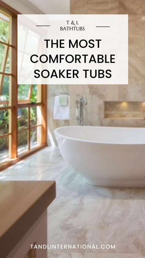 Our bathtubs have been meticulously designed for each bather to enjoy every minute of their soaking time. Our bathtubs come in a very large variety of sizes and shapes to fit the needs of each one of our customers. Ergonomically designed to fit the shape of your body, the slopes of our bathtubs provide back support while allowing you to lay back with your body submerged under water. Unique Bath Tub Ideas, Freestanding Soaking Tubs Master Bath, Most Comfortable Free Standing Tub, Large Freestanding Bathtub, Master Bath With Freestanding Tub, Bath Tubs Free Standing, Bathtub Shapes, Free Standing Tub Ideas, Soaker Tub Bathroom Ideas