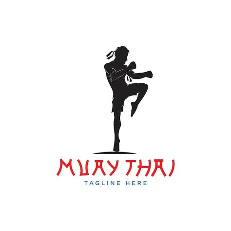 Muay thai sports vector logo, vector ill... | Premium Vector #Freepik #vector #thai-boxing #muay-thai #fight-logo #fighter Muay Thai Logo, Mauy Tai, Sports Vector, Muay Thai, Vector Logo, 2023 2024, Premium Vector, Martial Arts, Graphic Resources