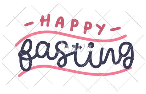 Happy Fasting Typography with Background - Icons by Canva Happy Fasting, Business Cards And Flyers, Marketing Business Card, Book Labels, Social Media Video, Home Icon, Print Stickers, One Design, Custom Mugs